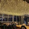 LED Curtain Icicle String Lights Christmas Garland Waterfall Droop 0.6m Garden Street Outdoor Decorative Holiday Lighting