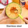 Double End Ball Scoop Labor Saving Anti Deformed Sawtooth Design Melon Ball Spoon Household Supplies
