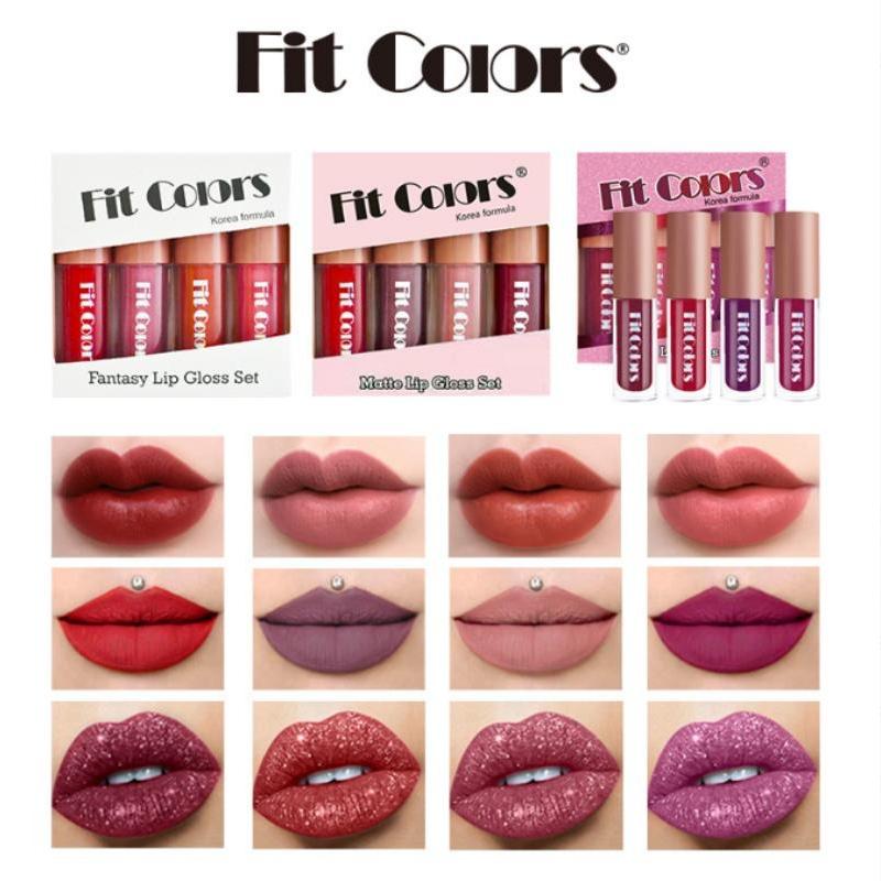 Lipstick Smooth Moisturizing Lipstick Shimmer Matte Long Lasting Waterproof Lipstick Lip Gloss Cosmetics Makeup Set Lipstick