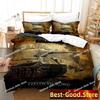 World Of Tanks Bedding set Printed Duvet Cover Pillowcase Single Double Queen Super King Size Sets