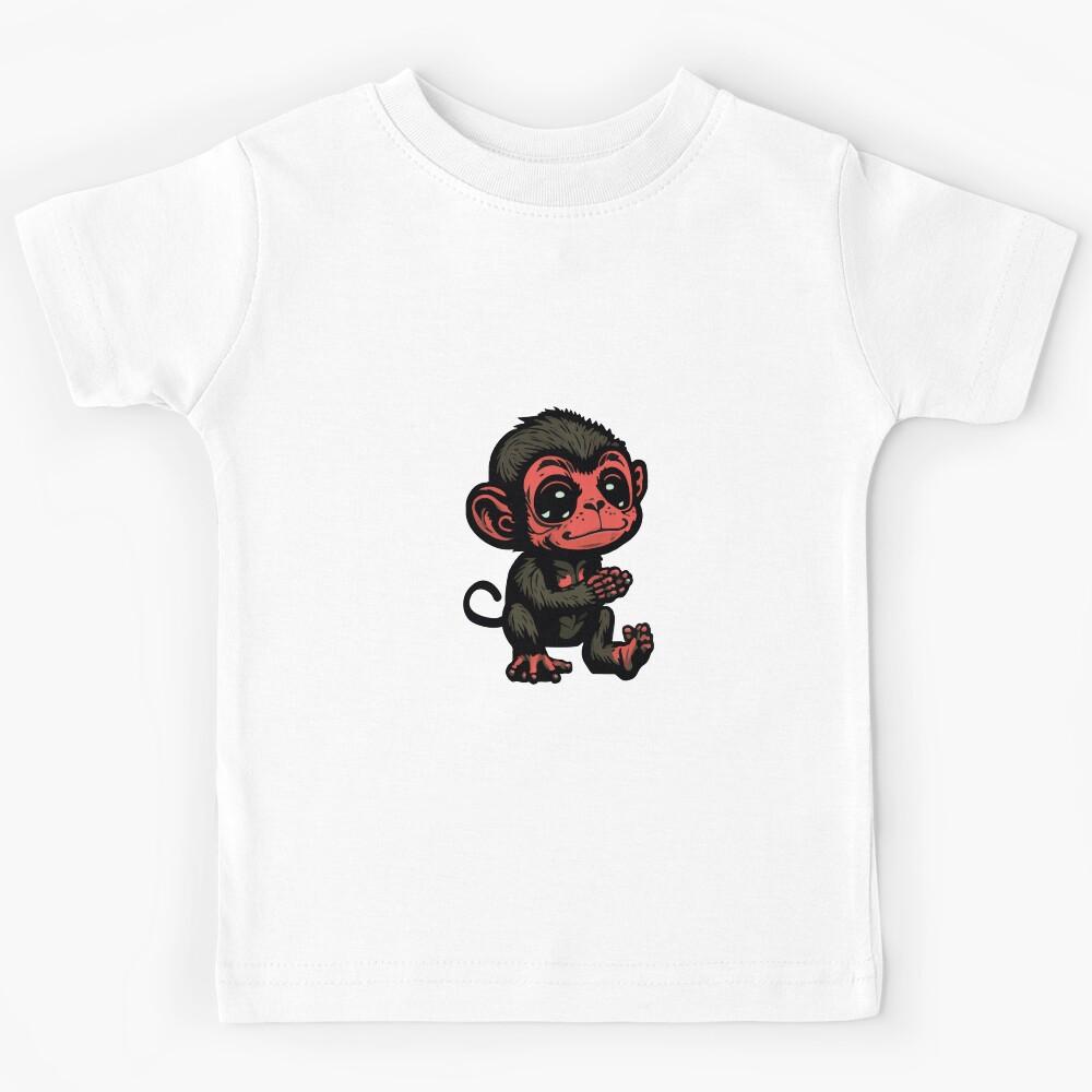 Little Monkey Red Kids T-Shirt 110