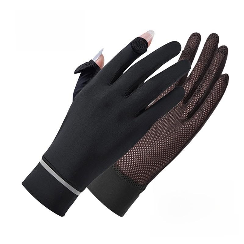 Summer Womens Breathable Uv Protection Gloves With Touch Screen For Outdoor Cycling And Sports