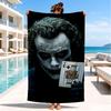 Jo-ker In Green Suit Beach Towel, Super Soft Microfiber, Perfect Gift for Her/Him, Birthday, for Pool, Beach, Travel, Decor Beach Party