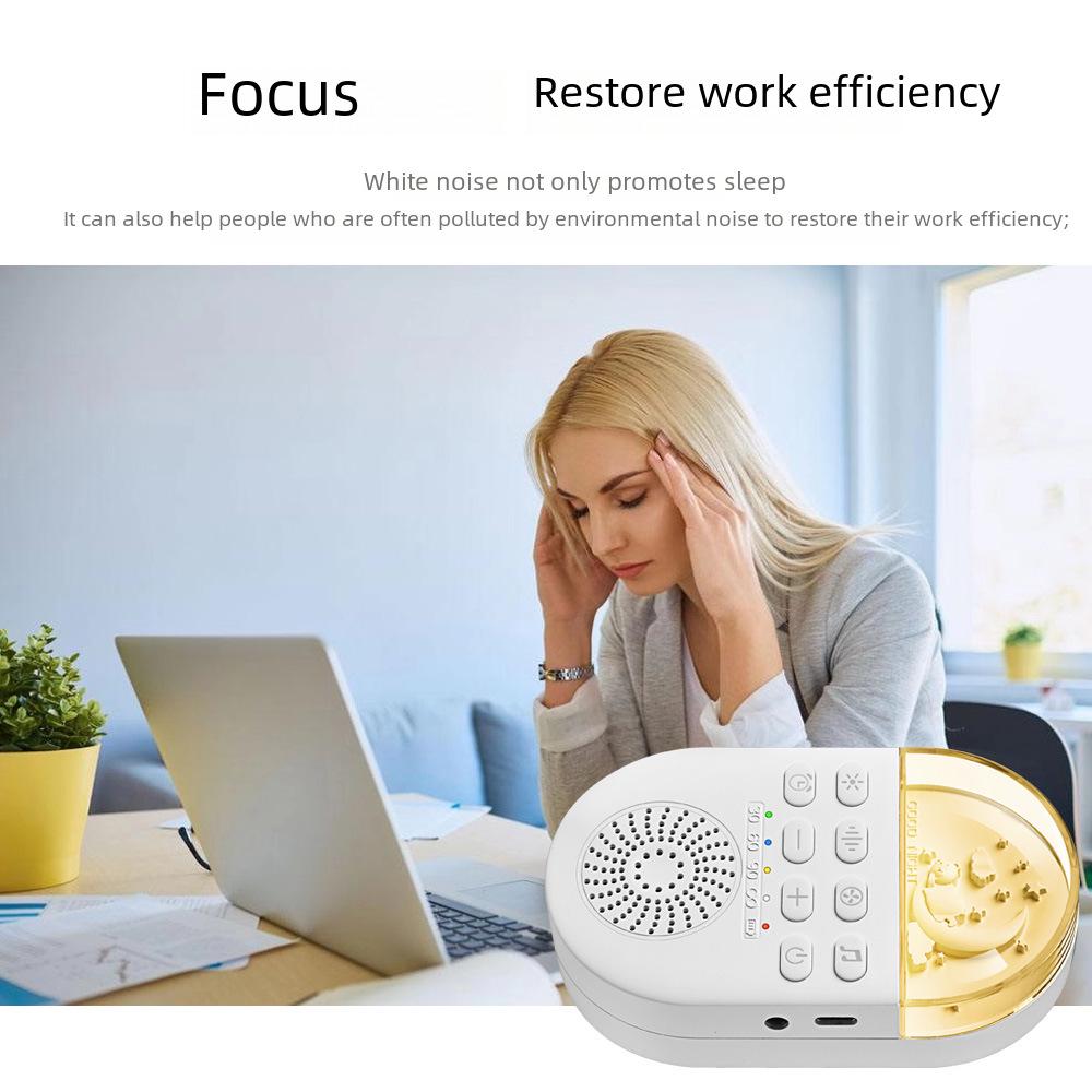 Nytt Sömnhjälpmedel för Bebisar: Vitt brus & LED-nattlampa Musikinstrument