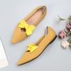 New spring and autumn flying woven single shoes Doudou woven flat wool women's ladyshoes