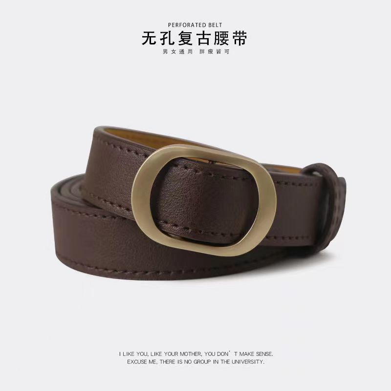 Vintage Minimalist Korean Metal Belt For Jeans No Hole Design Stylish And Trendy For Students