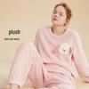 Women's Plush Coral Fleece Pajama Set