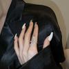 Women Ring Shiny Elegant Charming Dress Up All Match Snake Shape Rhinestone Ring