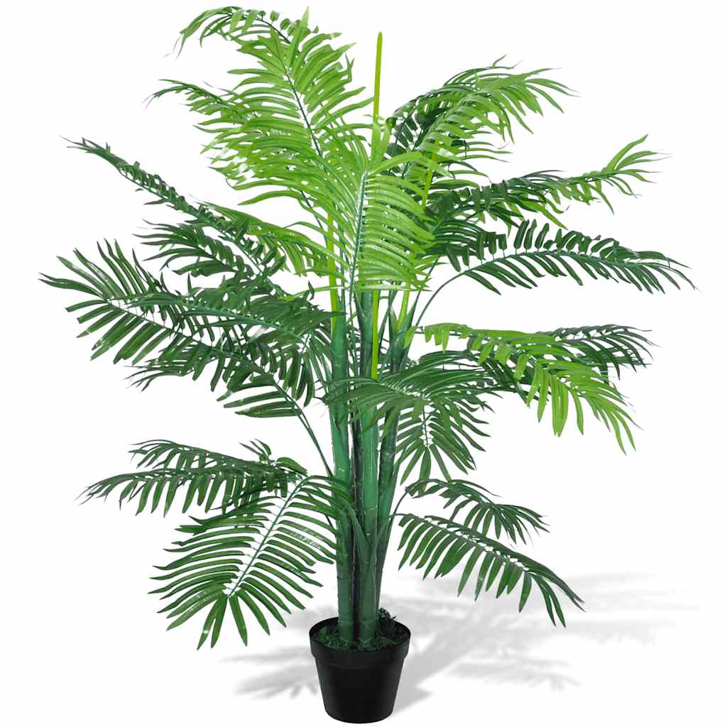 vidaXL Künstliche Phönix-Palme mit Topf 130 cm grün