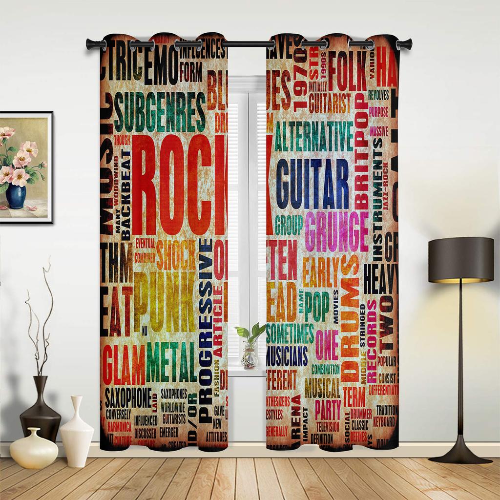 Graffiti Wall Curtains for Bedroom Living Room Drapes Kitchen Children's Room Window Curtain Modern Home Decor