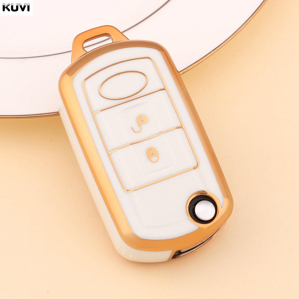 Husă nouă din TPU pentru cheie auto pliabilă, tip scoică, pentru Land Rover Range Rover Sport LR3 Discovery 3, 3 butoane, protecție tip breloc, accesorii
