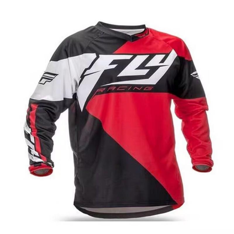 Mens Long Sleeve Mountain Bike Cycling Jersey Quick Dry Breathable Trail Downhill MTB Shirt