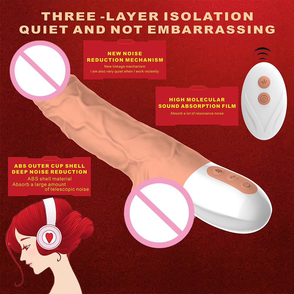 Fernbedienung Automatische Teleskop-Dildo-Masturbations-Pistolen-Sexmaschine Dildos Vibratoren Für Frauen Erwachsenen-Sexspielzeug 18+