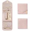 1Pc Roll Foldable Jewelry Case Travel Jewelry Organizer Portable For Journey Earrings Rings Necklaces Brooches Storage Bag