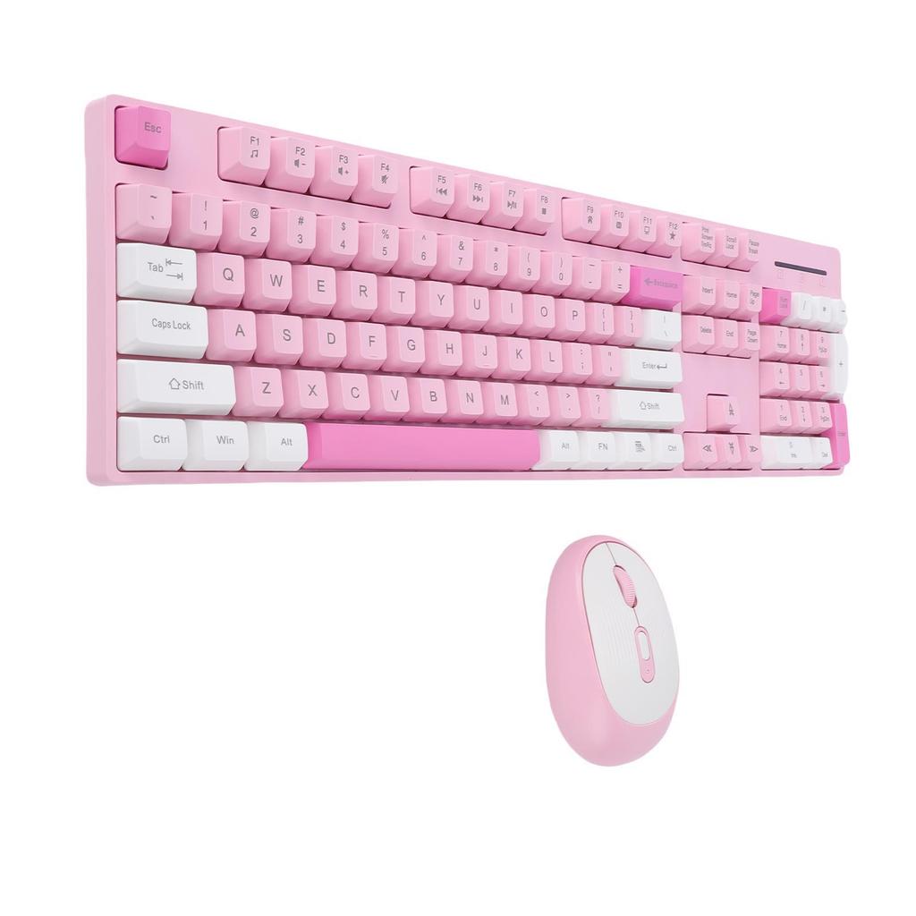 Wireless Keyboard and Mouse Combo 2.4G Wireless Plug and Play Ergonomic Keyboard and Mouse Set for Computer