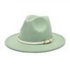Popular European and American literary and retro woolen top hat men's and women's classic fashion church top hat jazz hat