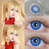 Eyeshare Colored Contact Lenses Halloween Red Contacts Crazy Cosplay Cosmetic Blue Contact Lens for Anime Accessories Yearly Use Lenses