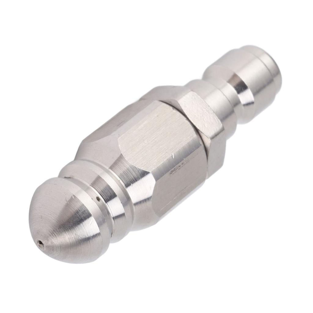 56MM Sewer Jet Nozzle 5000PSI 1 Front 6 Rear Stainless Steel Sewer Jet Nozzle for Pipe Unclogging