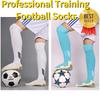 Anti Non Slip Football Socks Cut Black Long Length Adhesive Towel High Leg Grip Soccer Stockings Sports for Men and Children