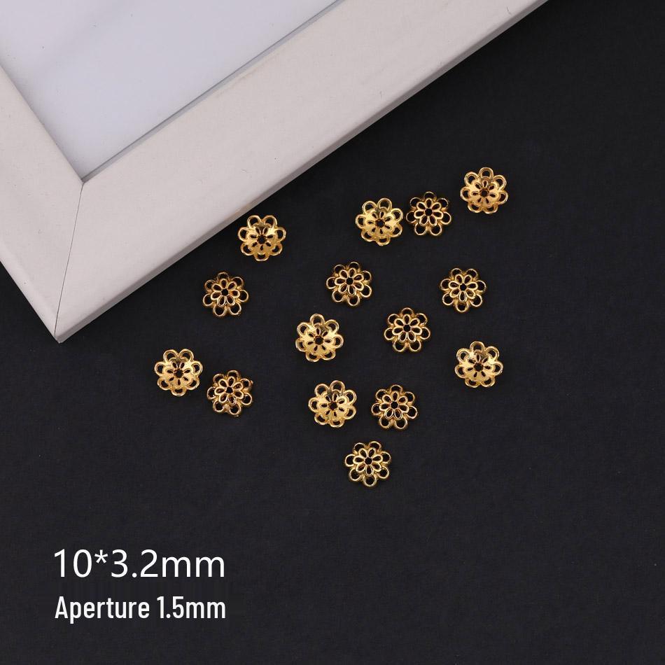 Golden Sand Flower Cup Spacer Beads for DIY Jewelry Necklace Bracelet