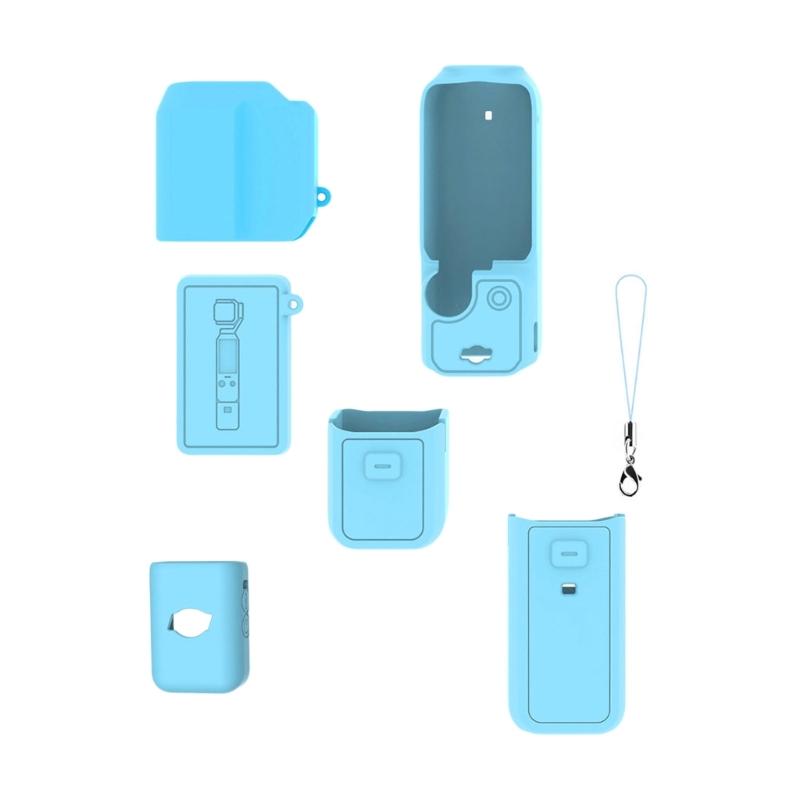 Flexible Silicone Case Skin for Pocket 3 Camera Cover Protector Precise Cutout and Enhanced Grip Suitable for Vloggers