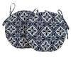 Vargottam Indoor Outdoor Round Bistro Chair Cushions Block Print 15-Inch Bistro Chair Pads Waterproof Seat Chair Cushion For Home