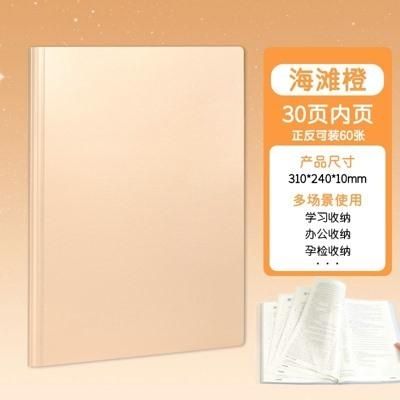 Folder A4 Insert Transparent Information Booklet Document Bag Learning Material Sorting Folder Score Clip