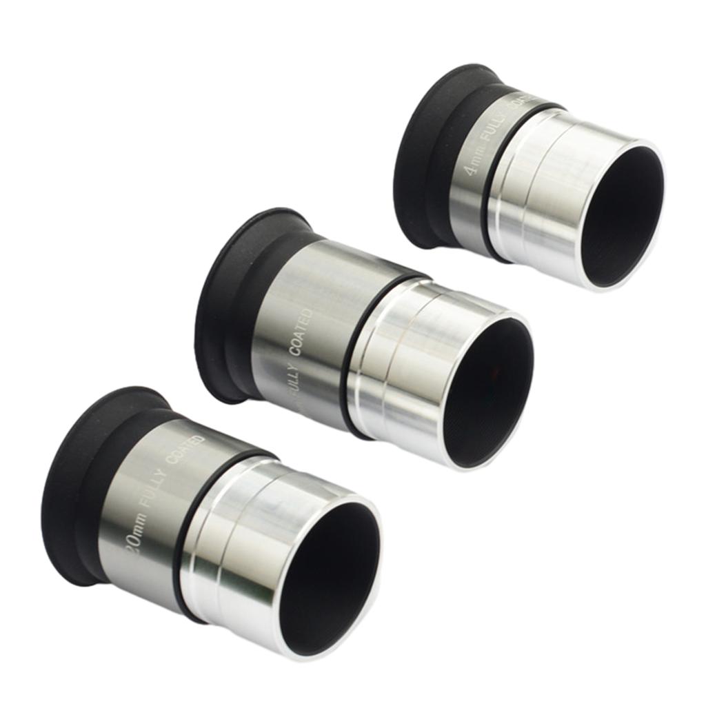High Definition Telescope Eyepiece Lens 4/10/20mm Optical Lens Astronomy Telescope Eyepiece with 1.25in Filter Thread