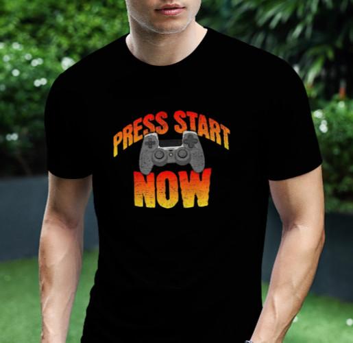 PRESS START NOW (GAMER) T-Shirt Sizes S-5XL M