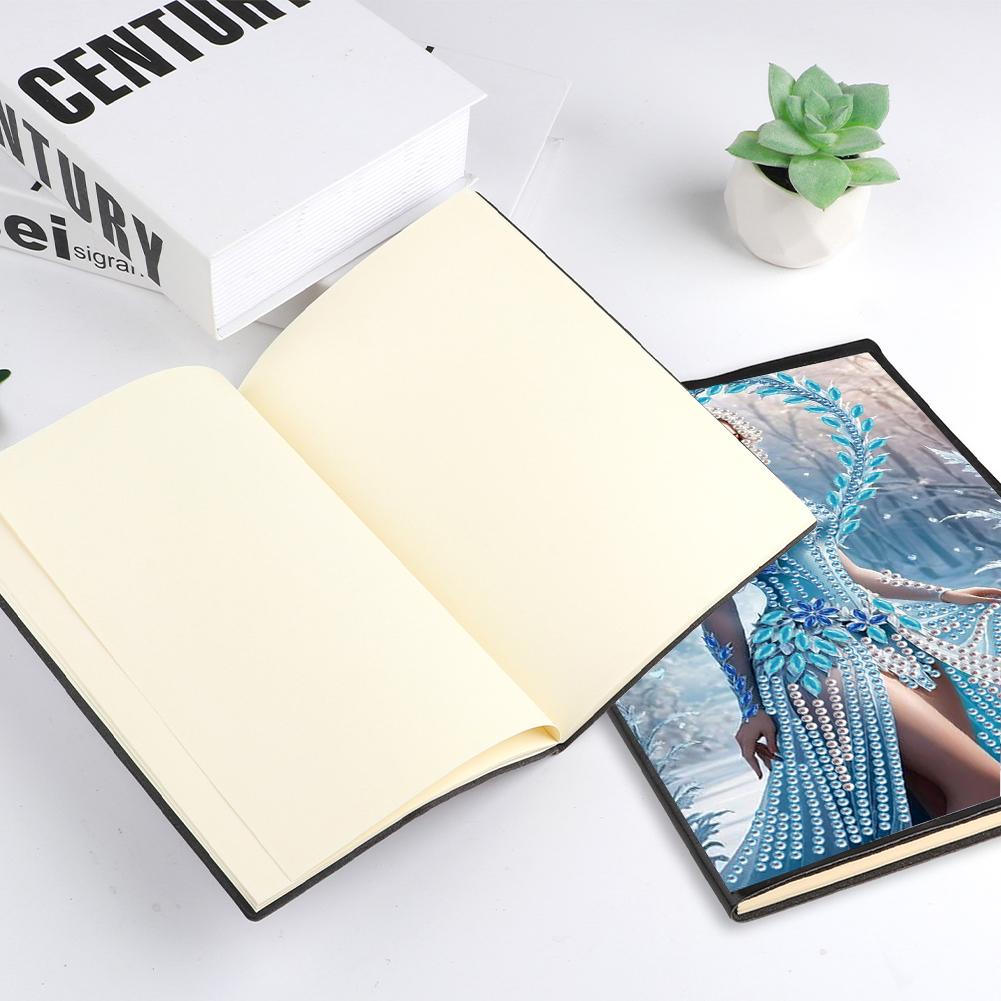 50 Pages A5 Special Shaped Colorful Pattern DIY Diamond Painting Sketchbook Drill Painting Wireless Strip Diary Book for Adults