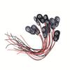 10pcs 9V Battery Clips Black Red 2Wired Cable Connection Connector Buckle 9 Volt Battery Clip Connector Battery Holder