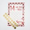 1 Set Rubbelkarten Liebe über 14 Dinge, die ich Dir zum Valentinstag Rubbelkarte Romantisch