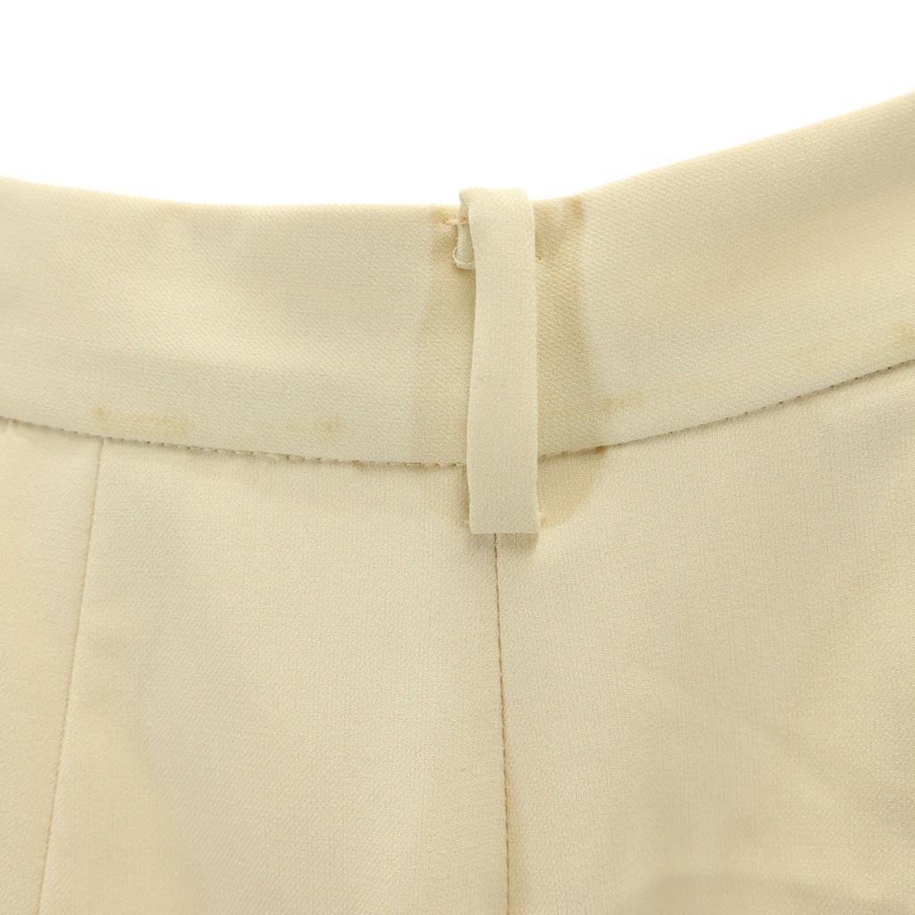 CLANE 2 tack Wide pants Cream yellow Women Used