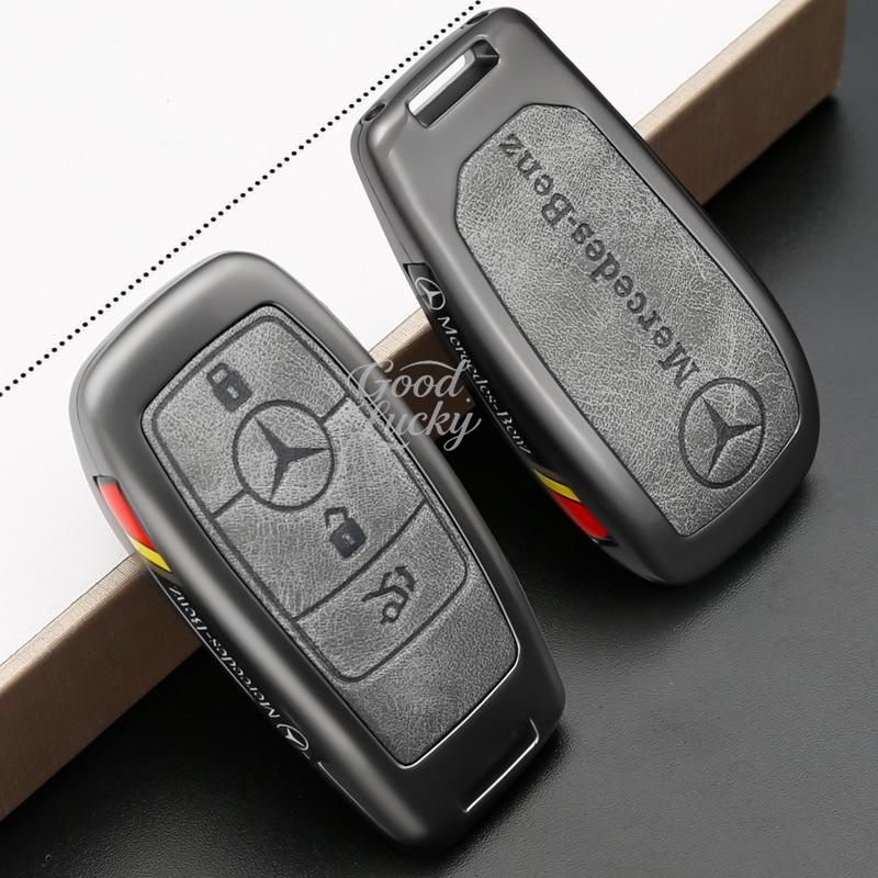 wlfx3 Full Cover Zinc Alloy Key Shell For Mercedes Benz GLE450 GLE350 GLC320 GLC400 Remote Protector For Mercedes Benz GLE Key Casing