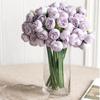 1 Bouquet 27‑Head Simulated Camellia Plastic Flowers Diy Ornament For Home Wedding Restaurant Party Table Decor
