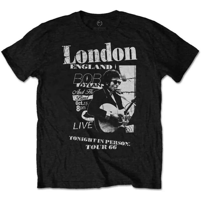 Singer Bob Dylan Rock Poet Classic Poster Graphic Print Tshirt Men Women Retro Washed Highstreet Oneck Cotton Summer New Tee