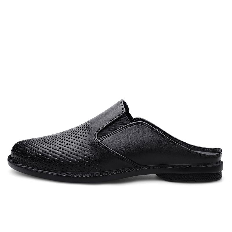 Herren Hollow Out Atmungsaktive Halbslipper Fahrschuhe Herren Casual Pantoletten Mokassins Bequeme Loafer für Herren Halbschuhe