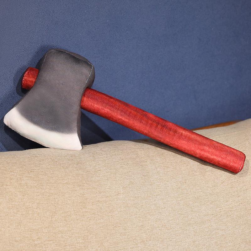 Plush Axe Toy Prank Gift Friend Photo Realistic Prop Collectibles Decoration