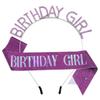 Birthday Girl Rhinestone Headband & Sash Set – Perfect Party Gift & Decoration