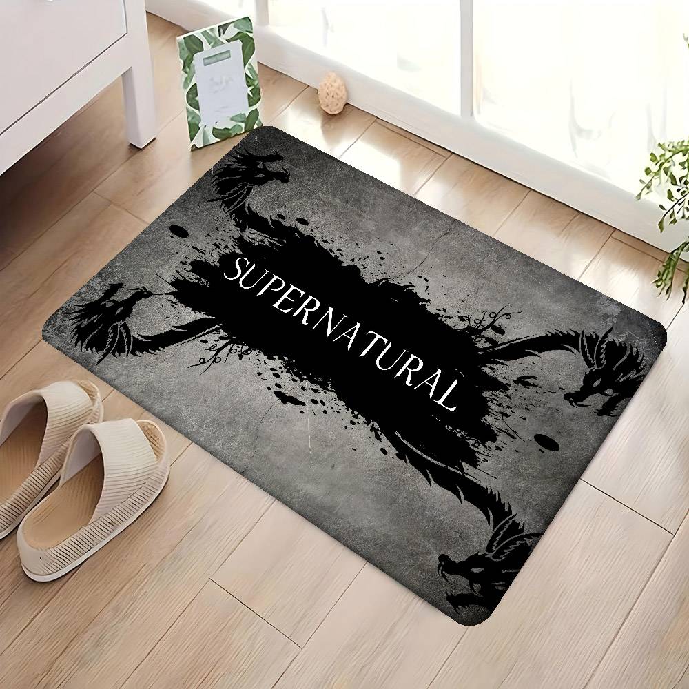 

S-Supernatural Movie LOGO Floor Mat Retro Multiple Choice Living Room Kitchen Rug Non-Slip Modern Home Decor 40x60 cm