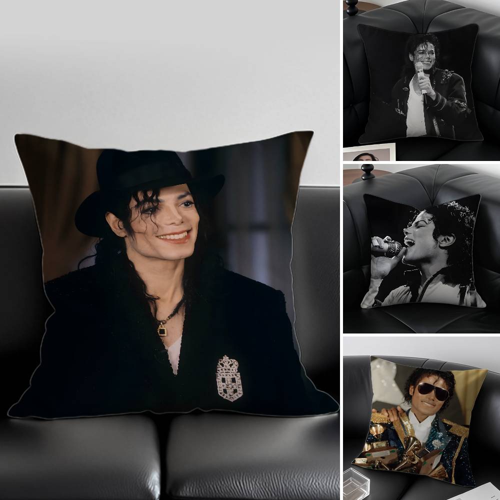 Sänger MMichael JJackson Kissenbezug Hautfreundlicher Und Bequemer Stoff Kissenbezug Unsichtbarer Reißverschluss