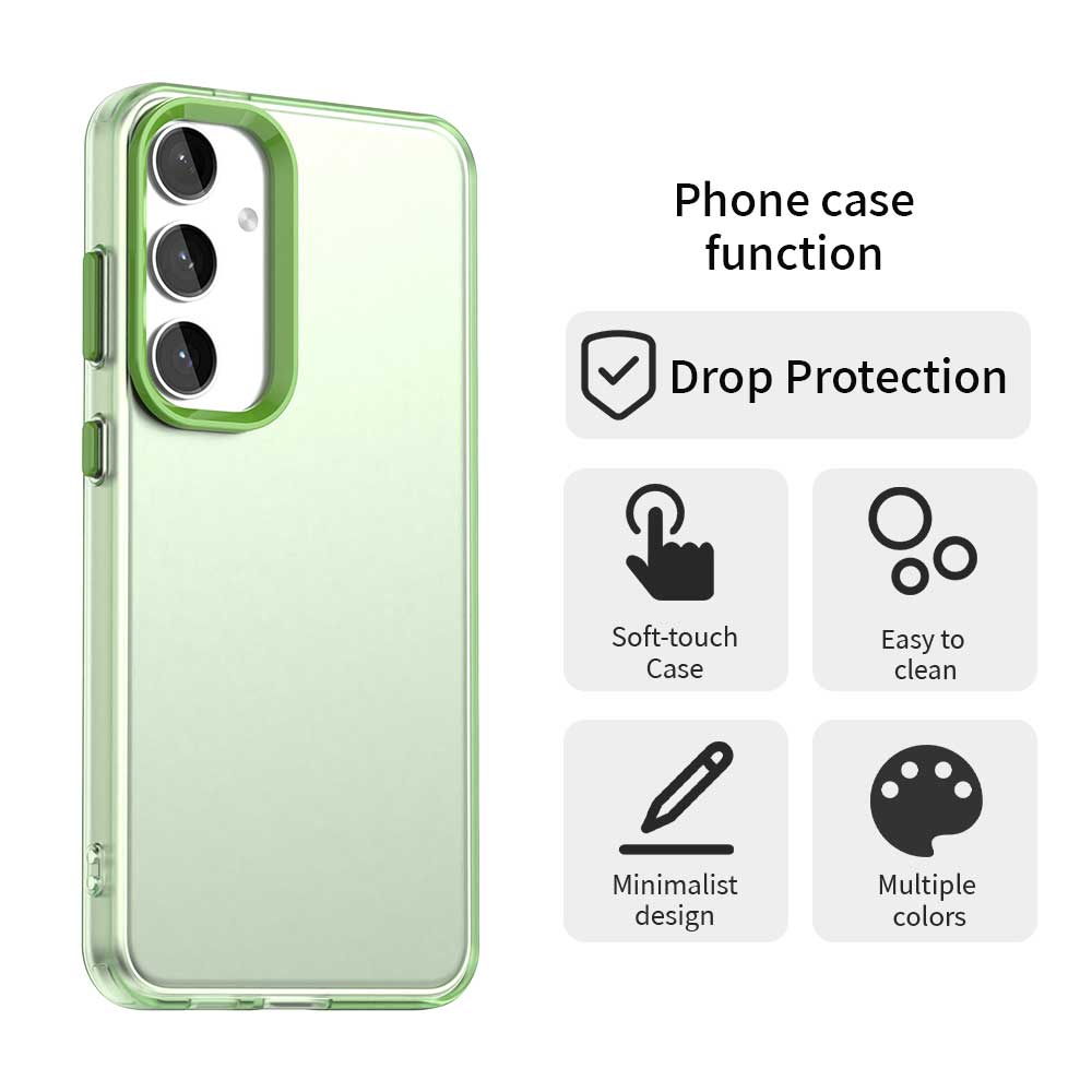 For Samsung Galaxy S25+/S24+ Case PC+TPU+PET Matte Anti-Drop Phone Back Cover
