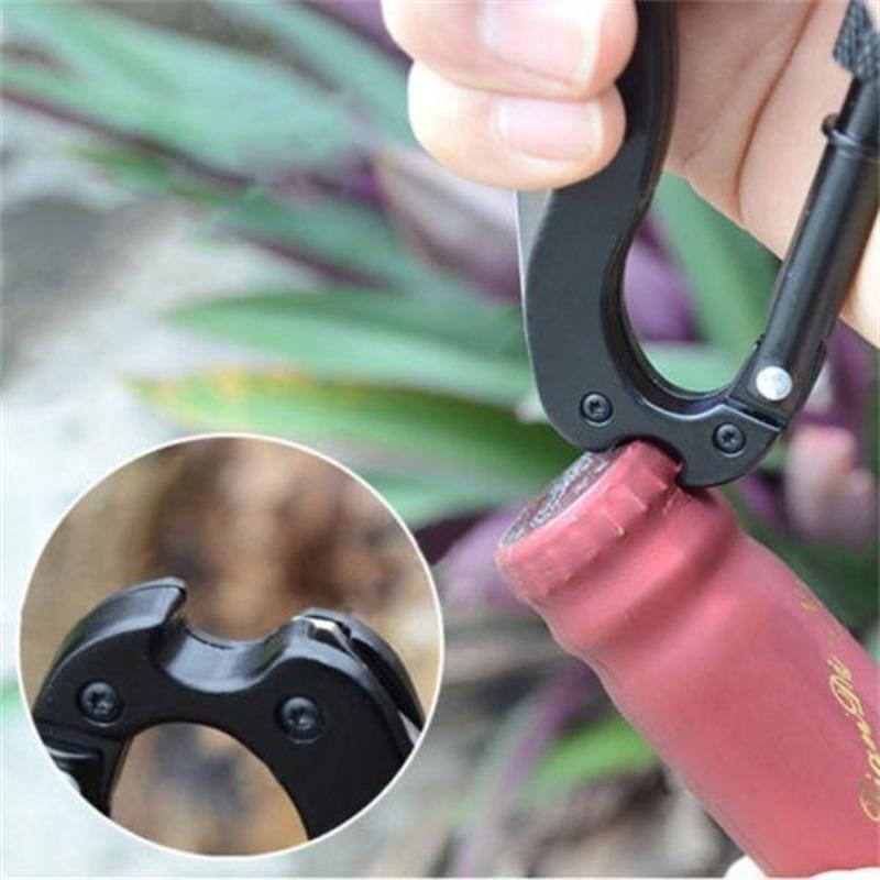 5-in-1 Multifunktions-Knüpfhaken-Messer-Karabiner-Werkzeug