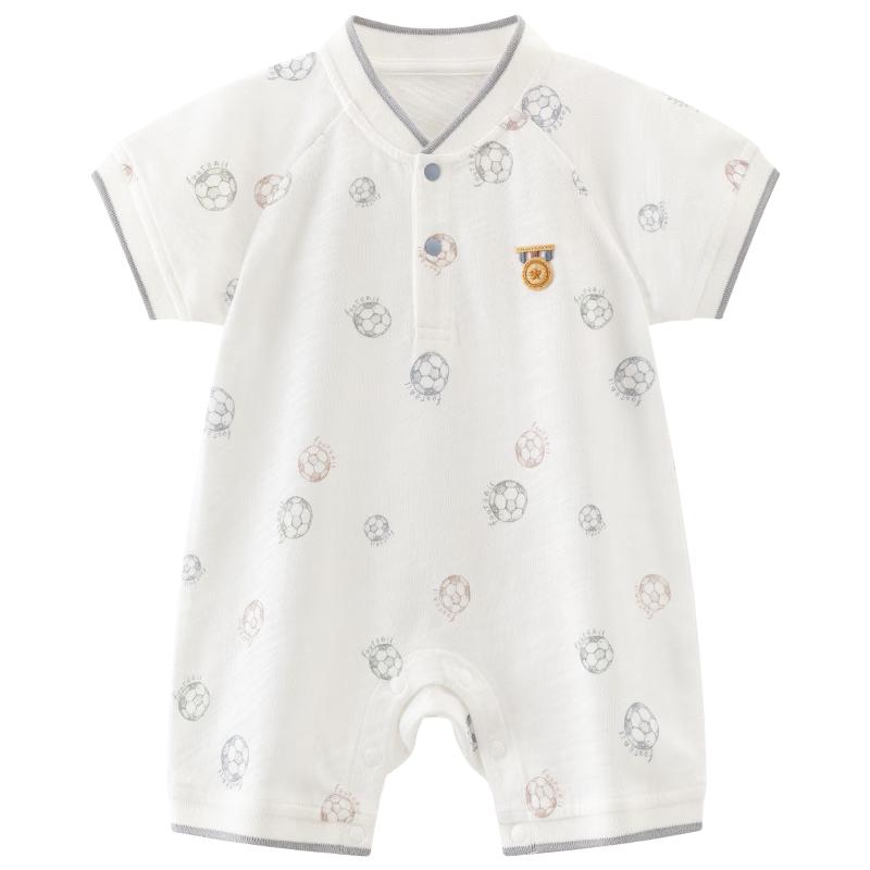 

Infant Unisex Cotton Short-Sleeve Football Bodysuit 80