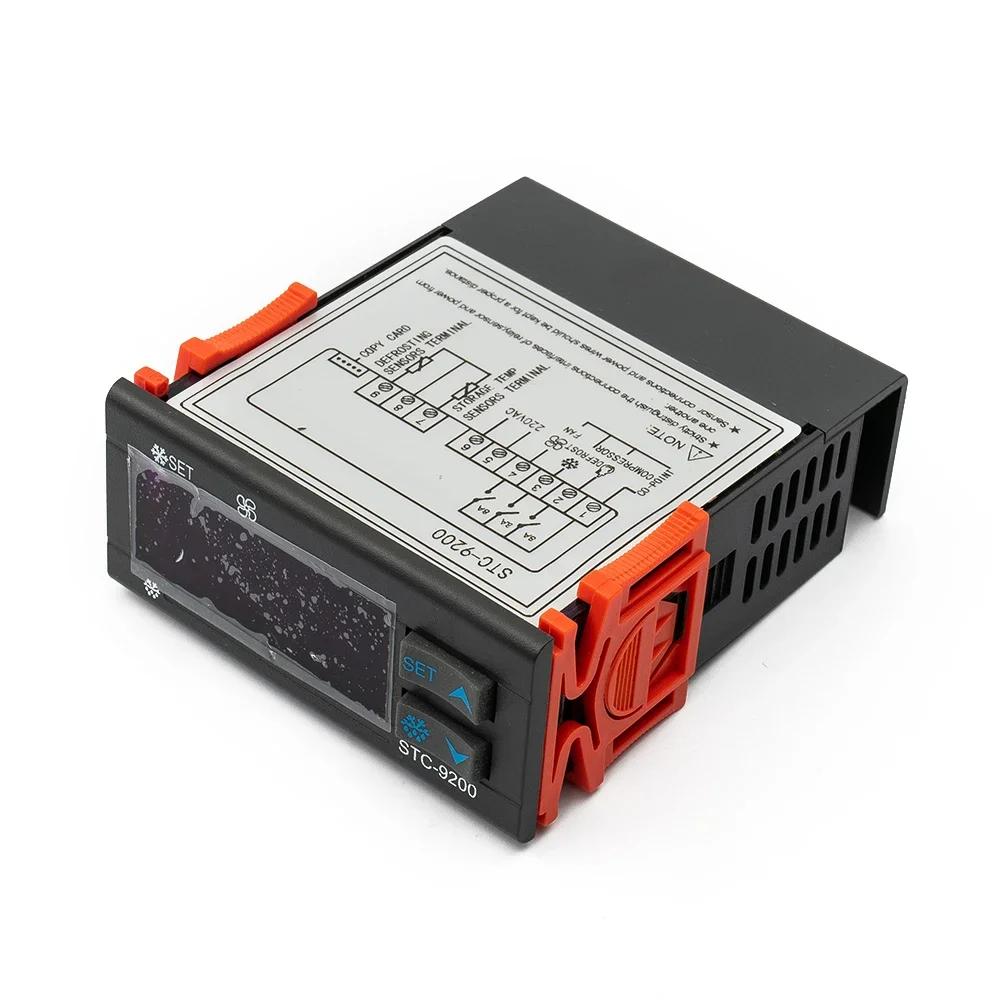 Temperaturregler Zuverlässiger STC 9200 AC 220V Digitaler Temperaturregler für Kühlung Abtauung und Lüftersteuerung