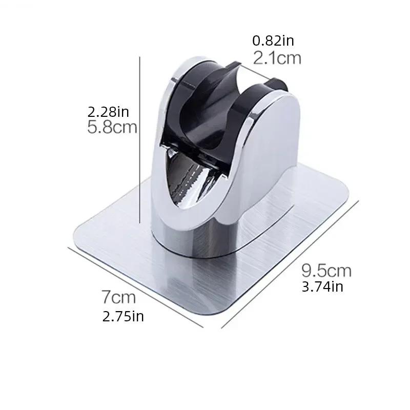 Wand-Duschkopfhalterung, selbstklebend, verstellbar, ohne Bohren, universell, Haushaltszubehör