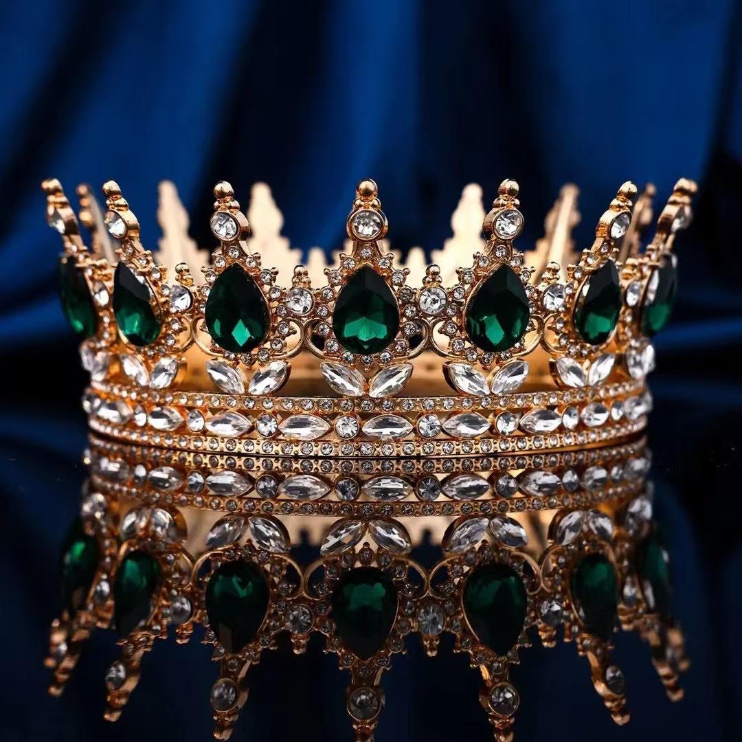 

Барочная тиара-капля из сплава: Свадебное украшение для головы для невесты и для фотосессии