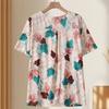 Plus Size 4XL-8XL Elegant Blouses for Women Tops Casual Loose Short Sleeve Female Shirt Summer Vintage Clothes