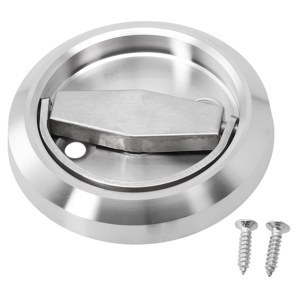 Invisible Door Handle, 304 Stainless Steel Round Cabinet Handle, Suitable for Fireproof Door, Drawers, Cupboard, Easy To Install