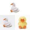 Cute Sitting Yellow Duck Plush Toy With Pp Cotton Filling For Kids And Adults